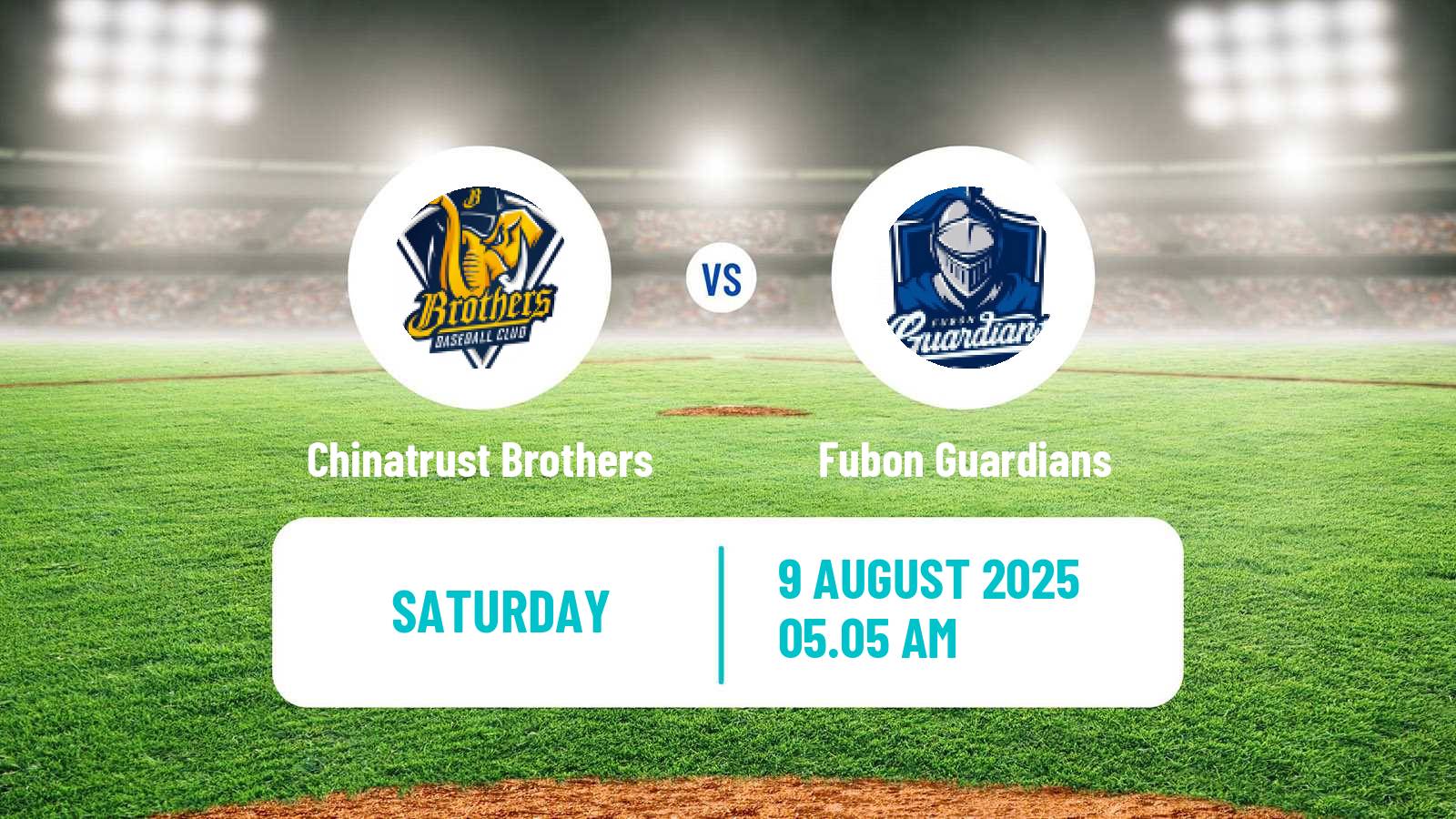 Baseball Taiwan CPBL Chinatrust Brothers - Fubon Guardians