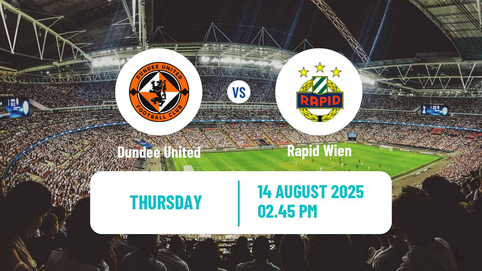 Football UEFA Europa Conference League Dundee United - Rapid Wien