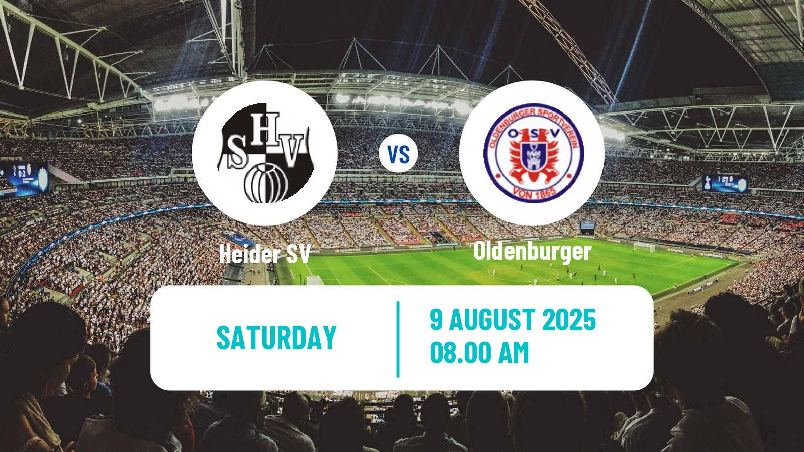 Football German Oberliga Schleswig-Holstein Heider SV - Oldenburger