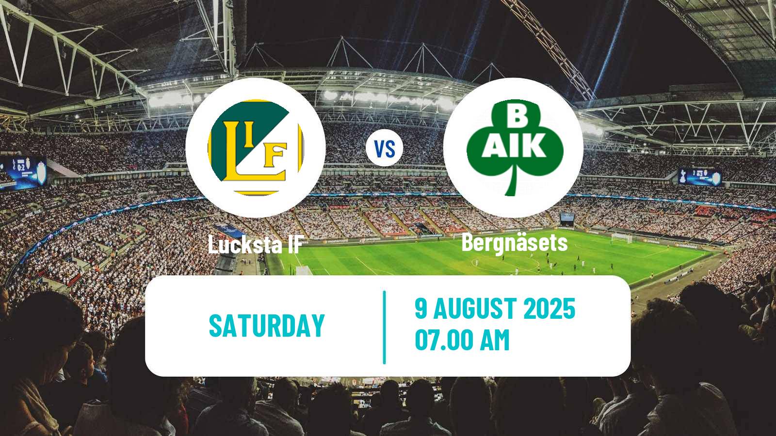 Football Swedish Division 2 - Norrland Lucksta - Bergnäsets