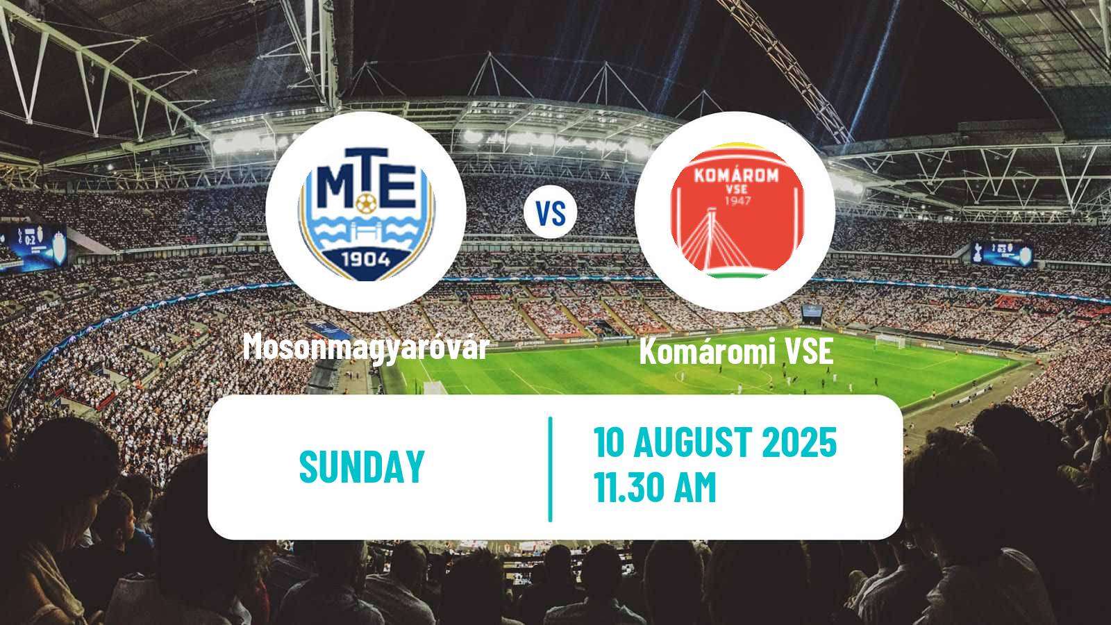 Football Hungarian NB III Northwest Mosonmagyaróvár - Komáromi VSE