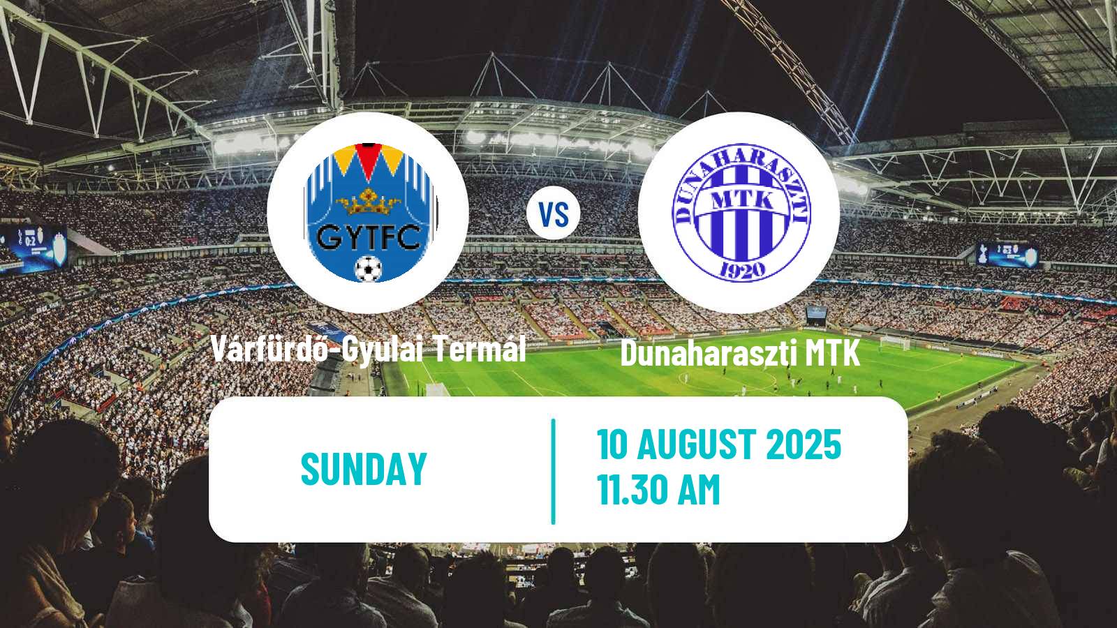 Football Hungarian NB III Southeast Várfürdő-Gyulai Termál - Dunaharaszti MTK