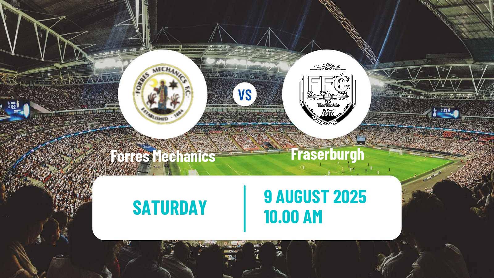 Football Scottish Highland League Forres Mechanics - Fraserburgh