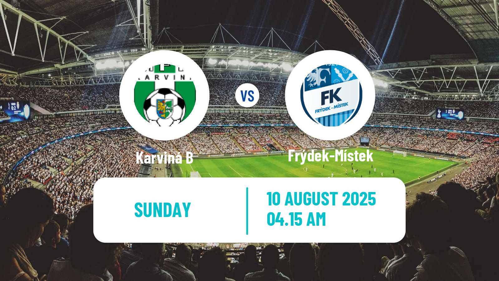Football Czech MSFL Karviná B - Frýdek-Místek