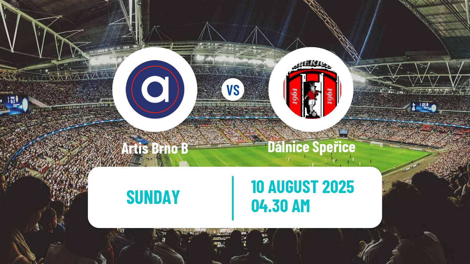 Football Czech Division D Artis Brno B - Dálnice Speřice