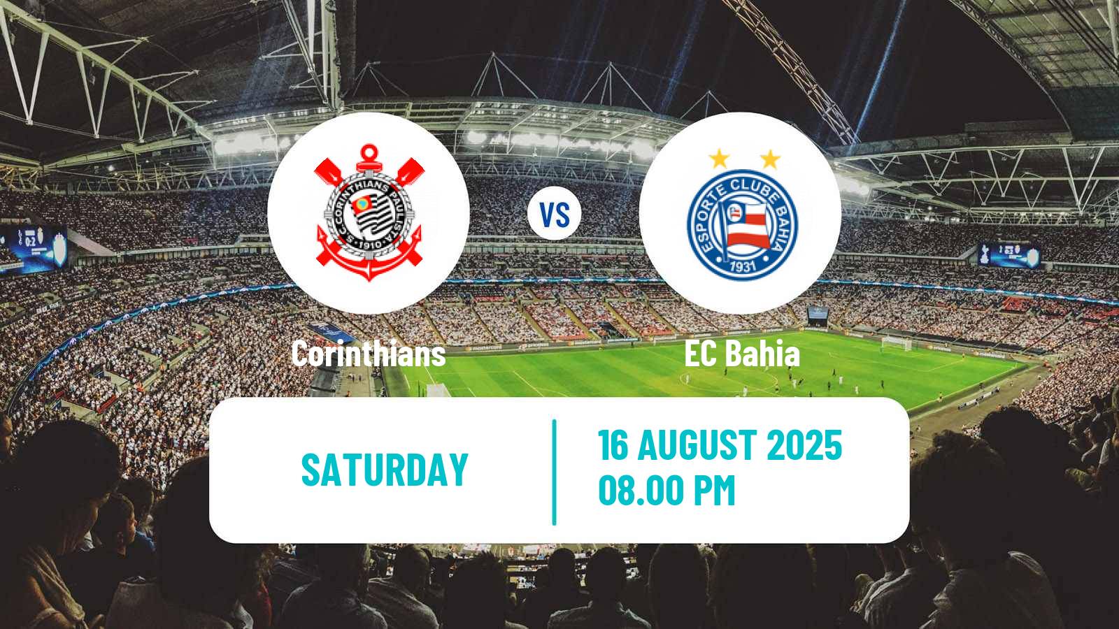 Football Brazilian Serie A Corinthians - Bahia