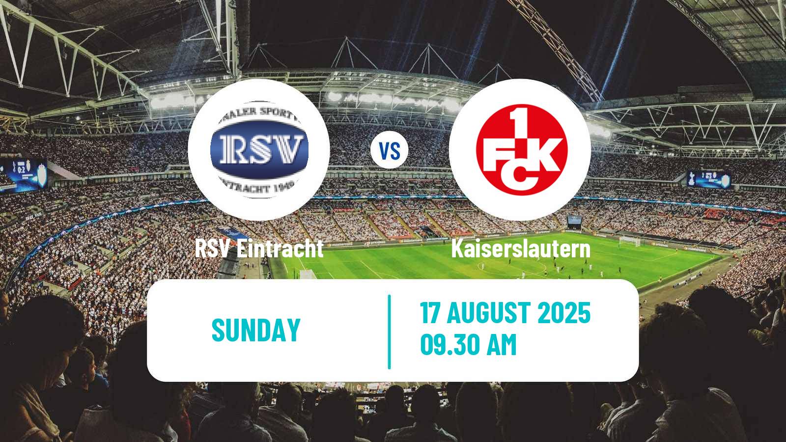 Football German DFB Pokal RSV Eintracht - Kaiserslautern