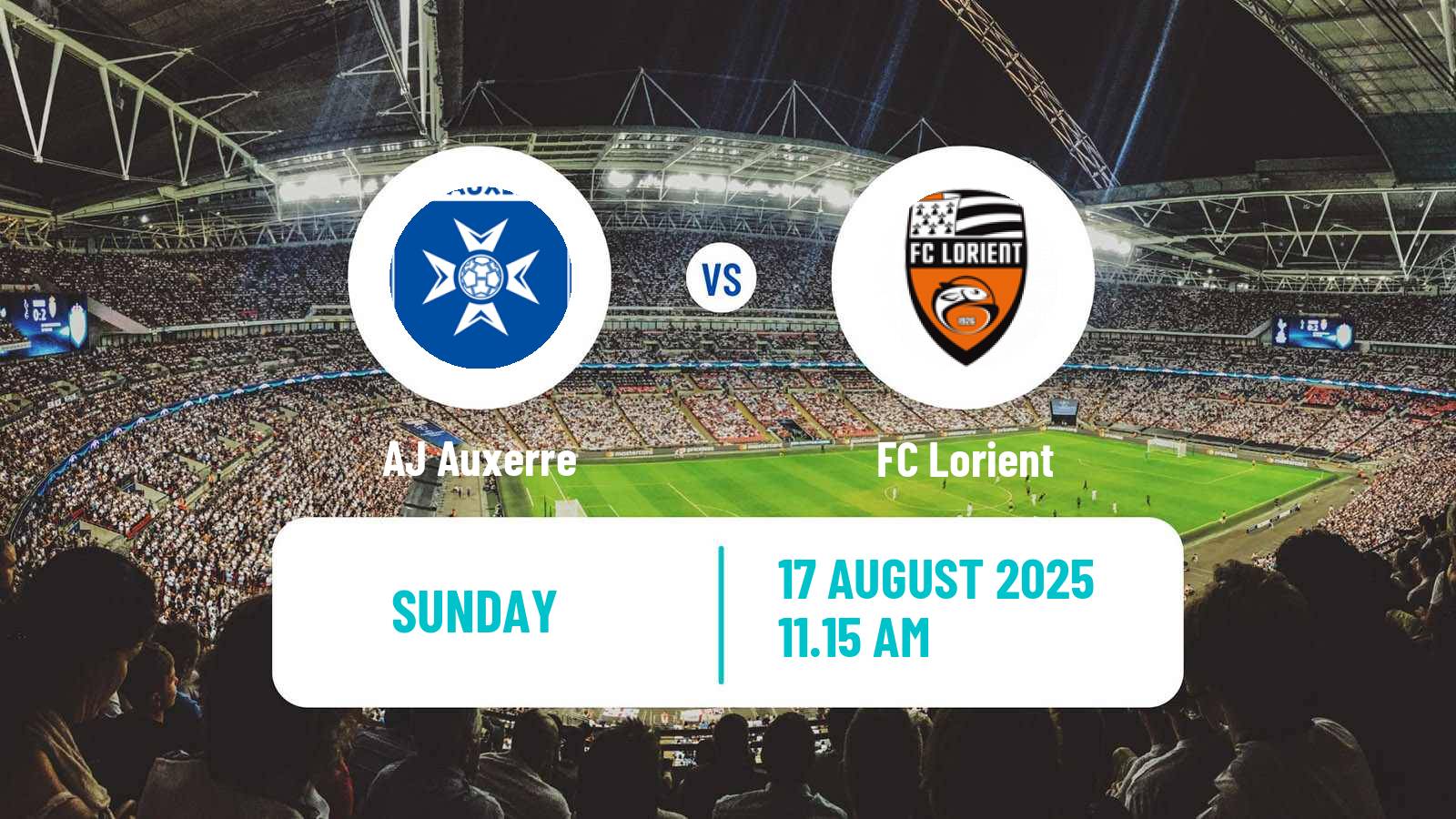 Football French Ligue 1 Auxerre - Lorient