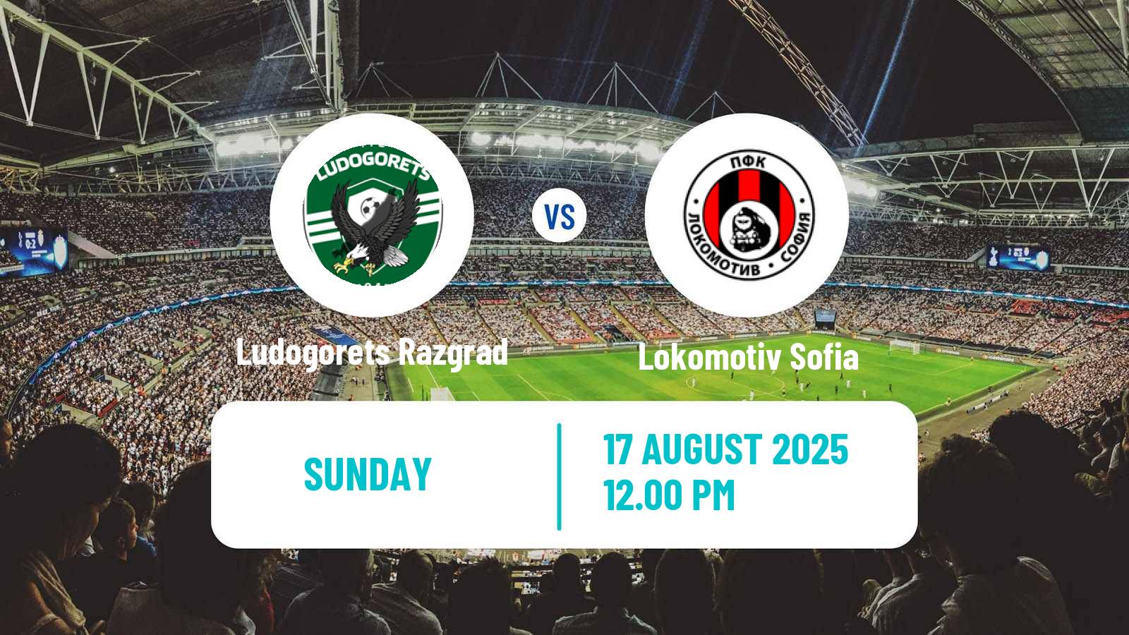 Football Bulgarian Parva Liga Ludogorets Razgrad - Lokomotiv Sofia