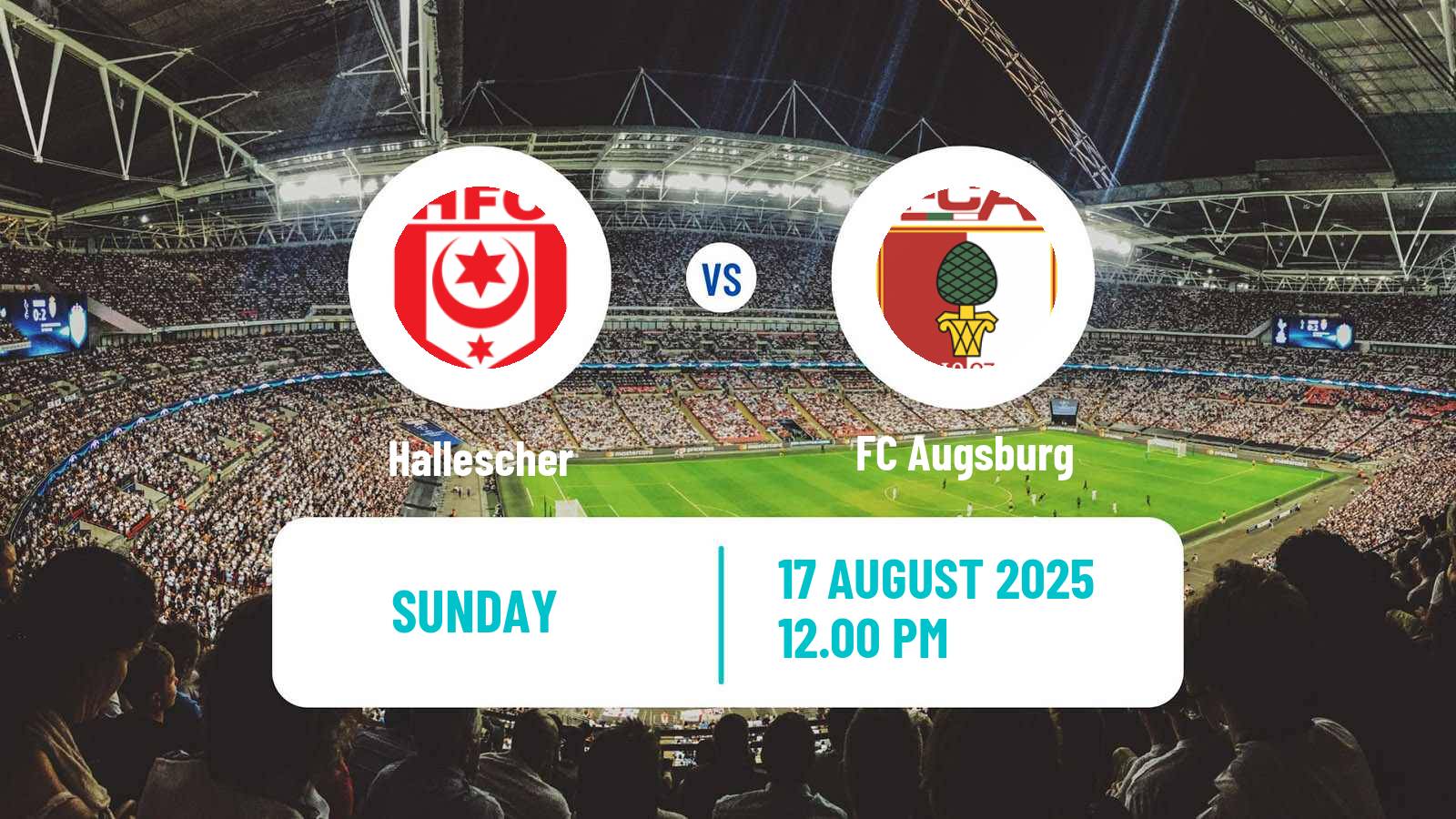 Football German DFB Pokal Hallescher - Augsburg
