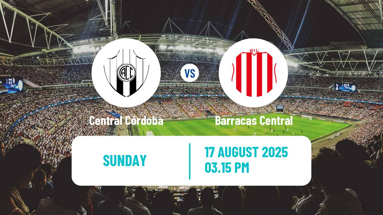 Football Argentinian Liga Profesional Central Córdoba - Barracas Central