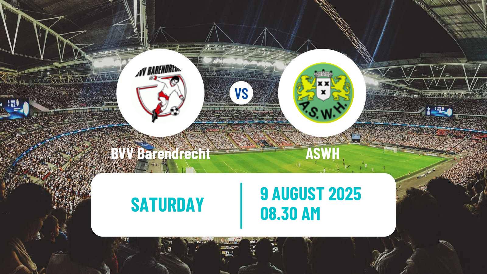 Football Club Friendly BVV Barendrecht - ASWH