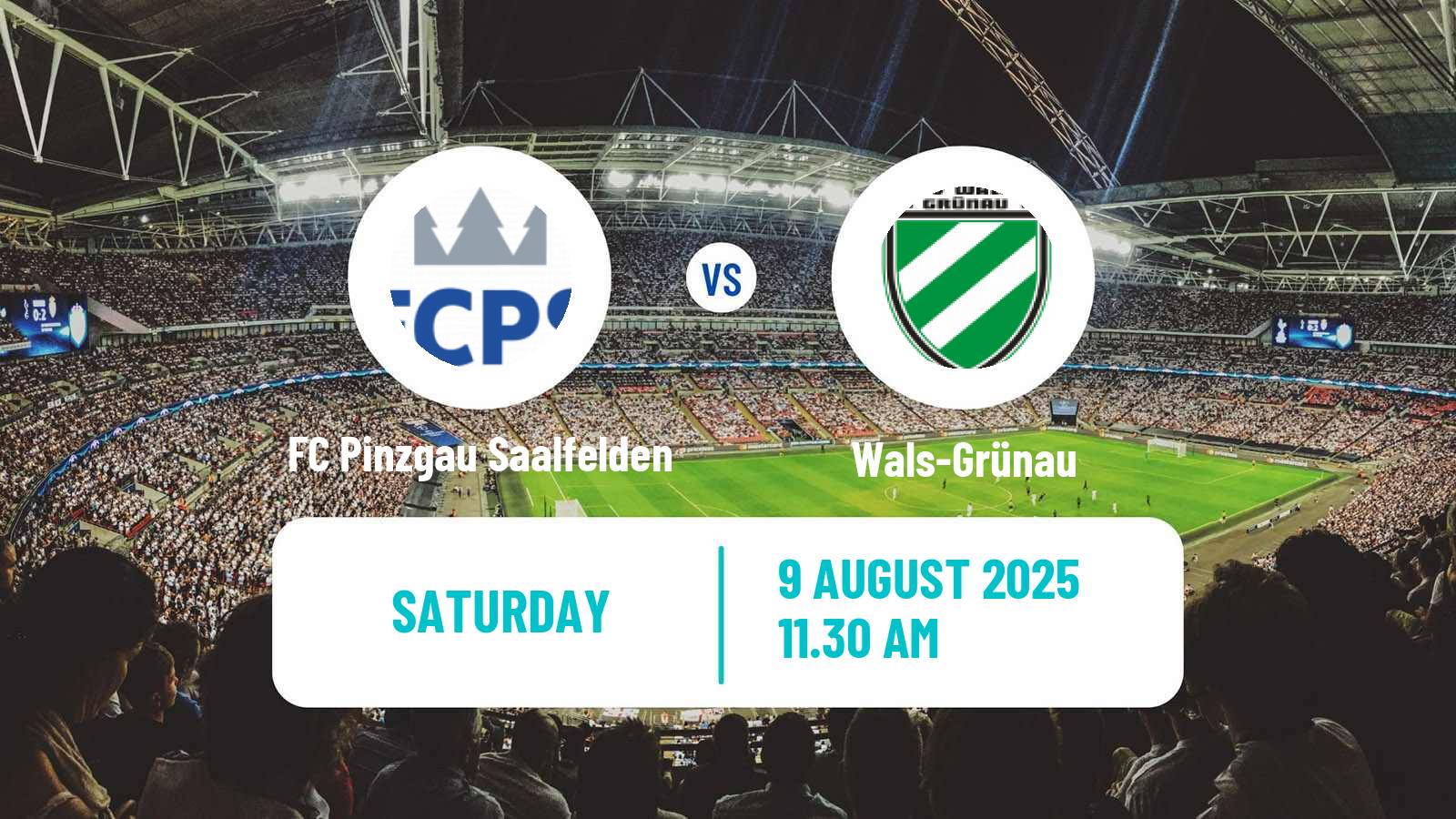 Football Austrian Regionalliga West FC Pinzgau Saalfelden - Wals-Grünau