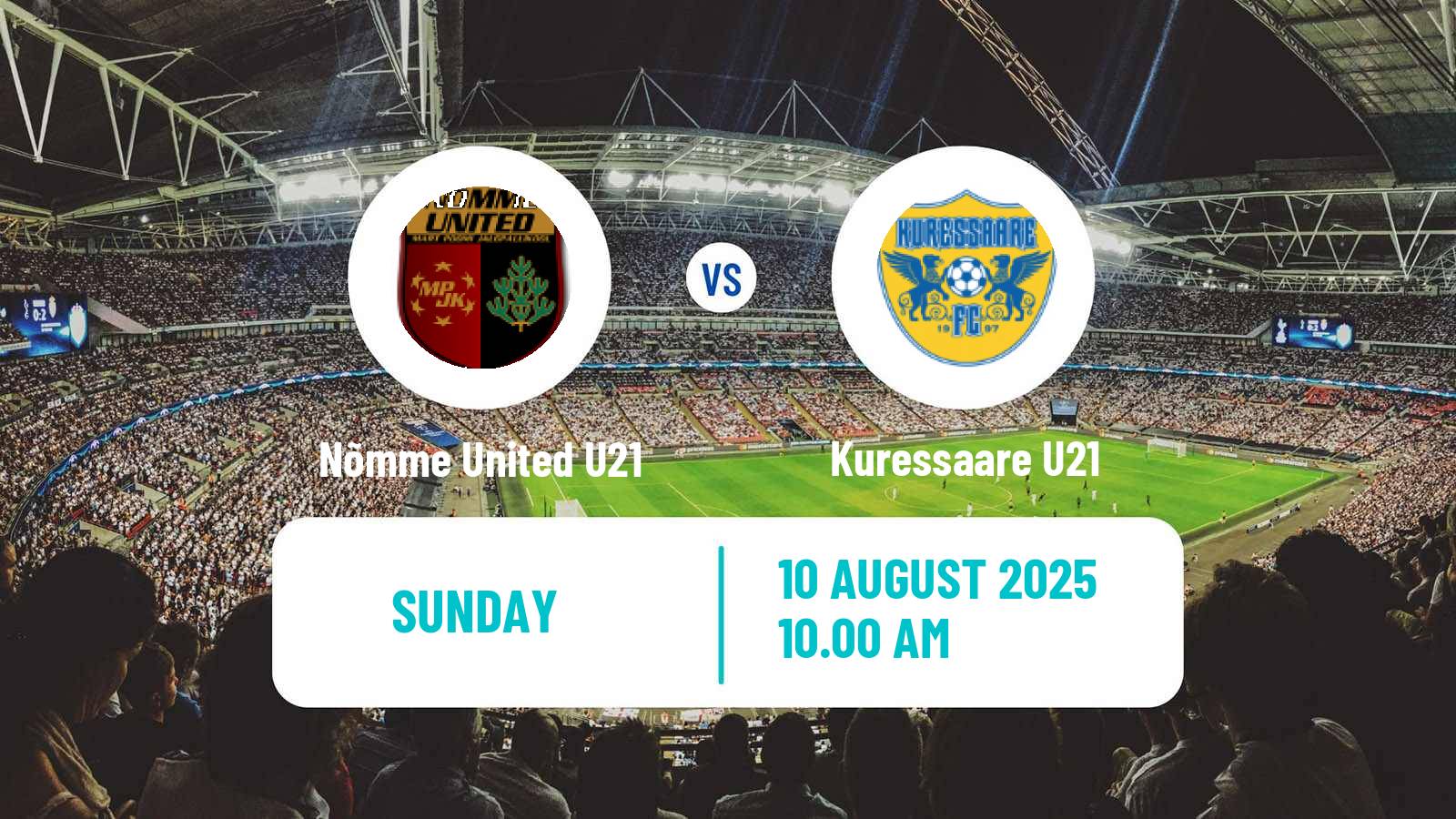 Football Estonian Esiliiga B Nõmme United U21 - Kuressaare U21
