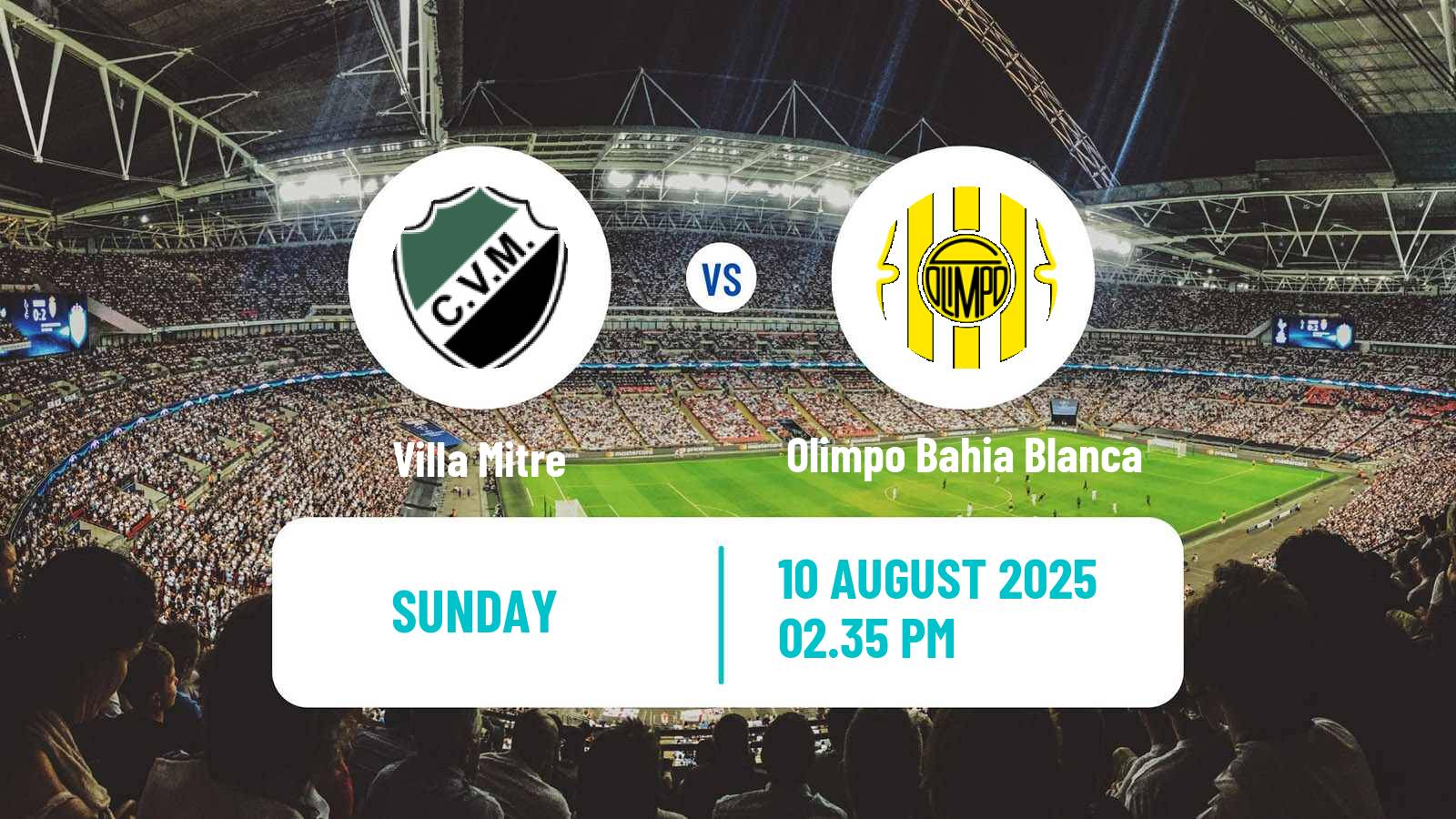 Football Argentinian Torneo Federal Villa Mitre - Olimpo Bahia Blanca