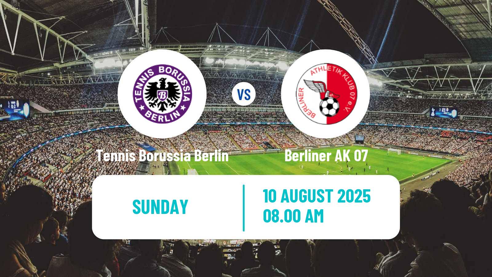 Football German Oberliga NOFV-Nord Tennis Borussia Berlin - Berliner AK 07