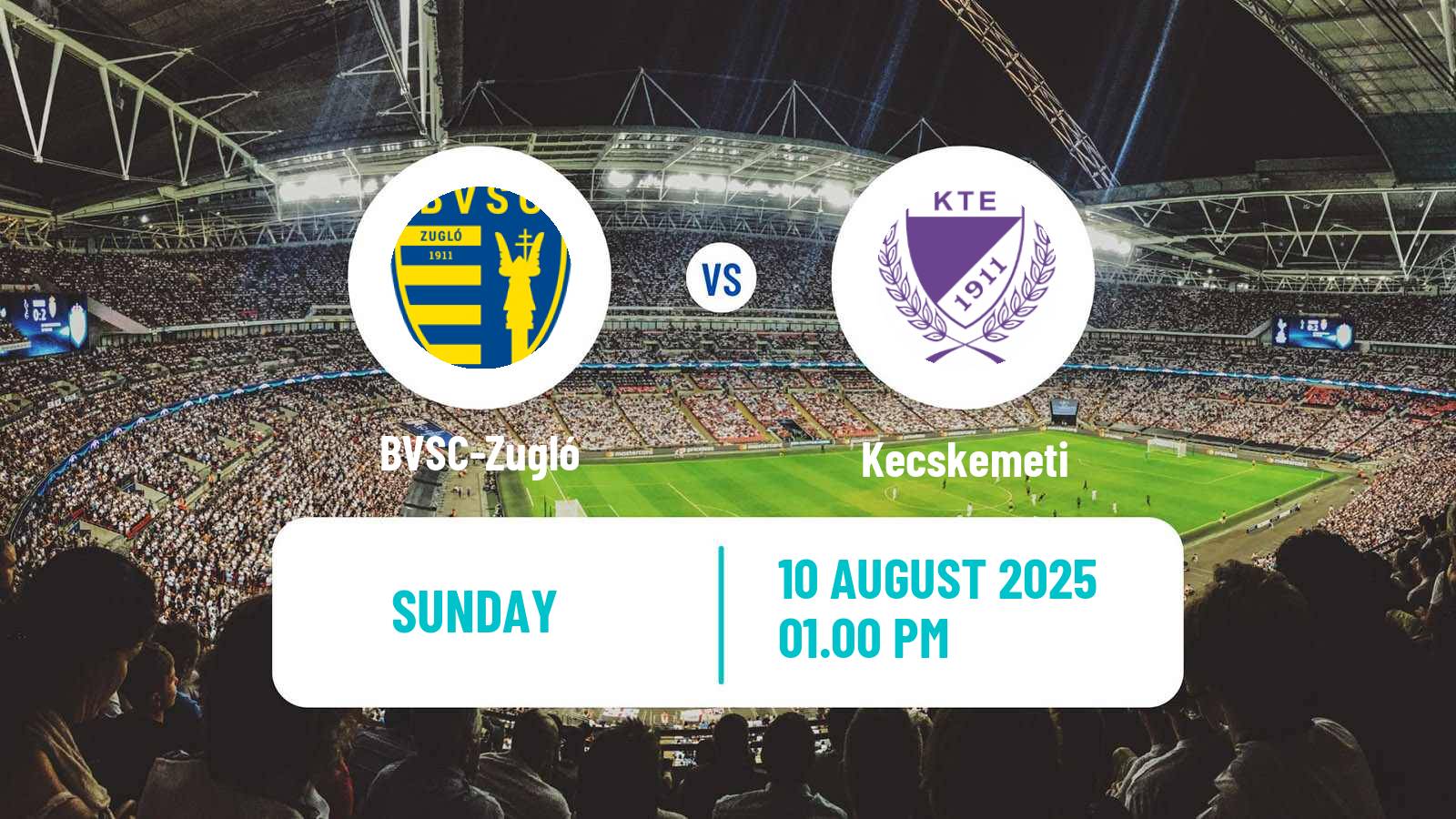 Football Hungarian NB II BVSC-Zugló - Kecskemeti