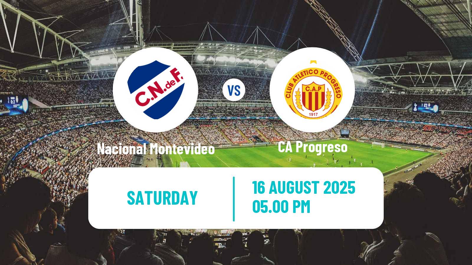 Football Uruguayan Primera Division Nacional Montevideo - Progreso