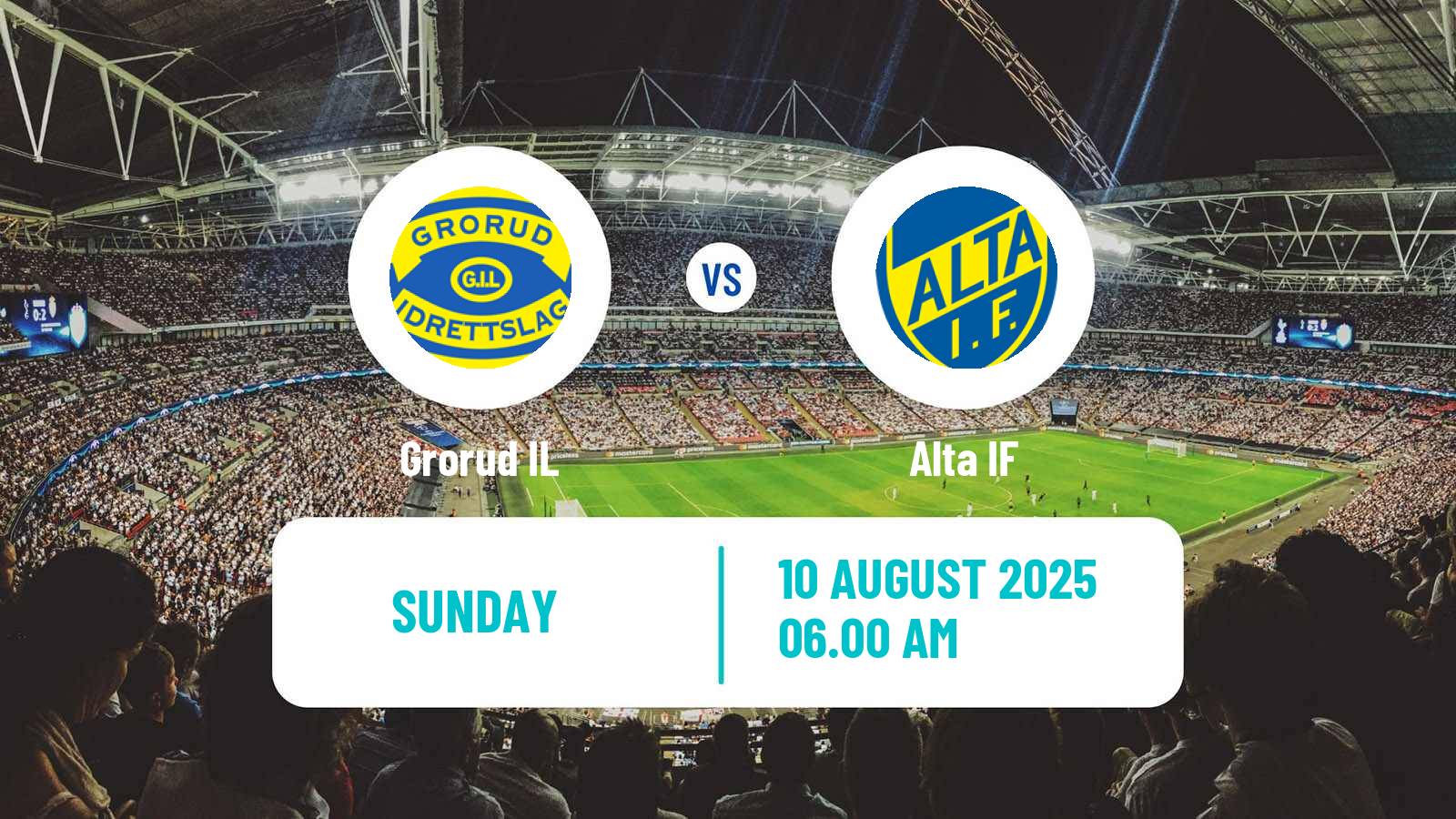 Football Norwegian Division 2 - Group 2 Grorud - Alta