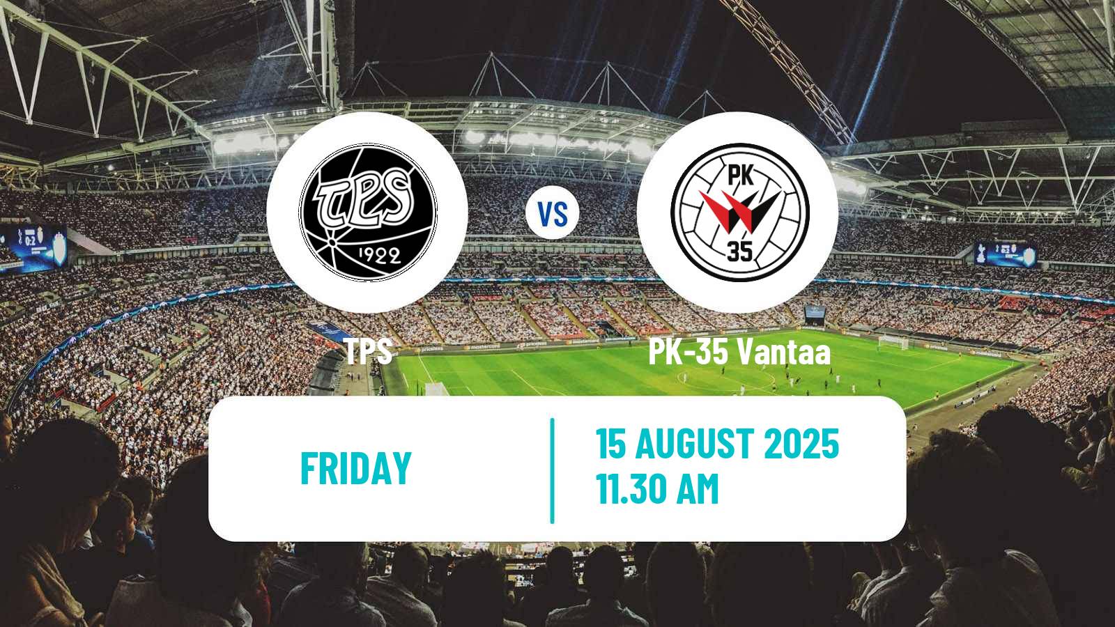 Football Finnish Ykkosliiga TPS - PK-35 Vantaa