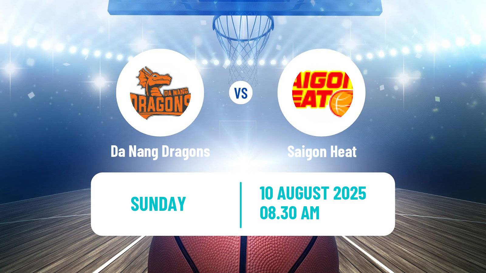 Basketball Vietnamese VBA Da Nang Dragons - Saigon Heat