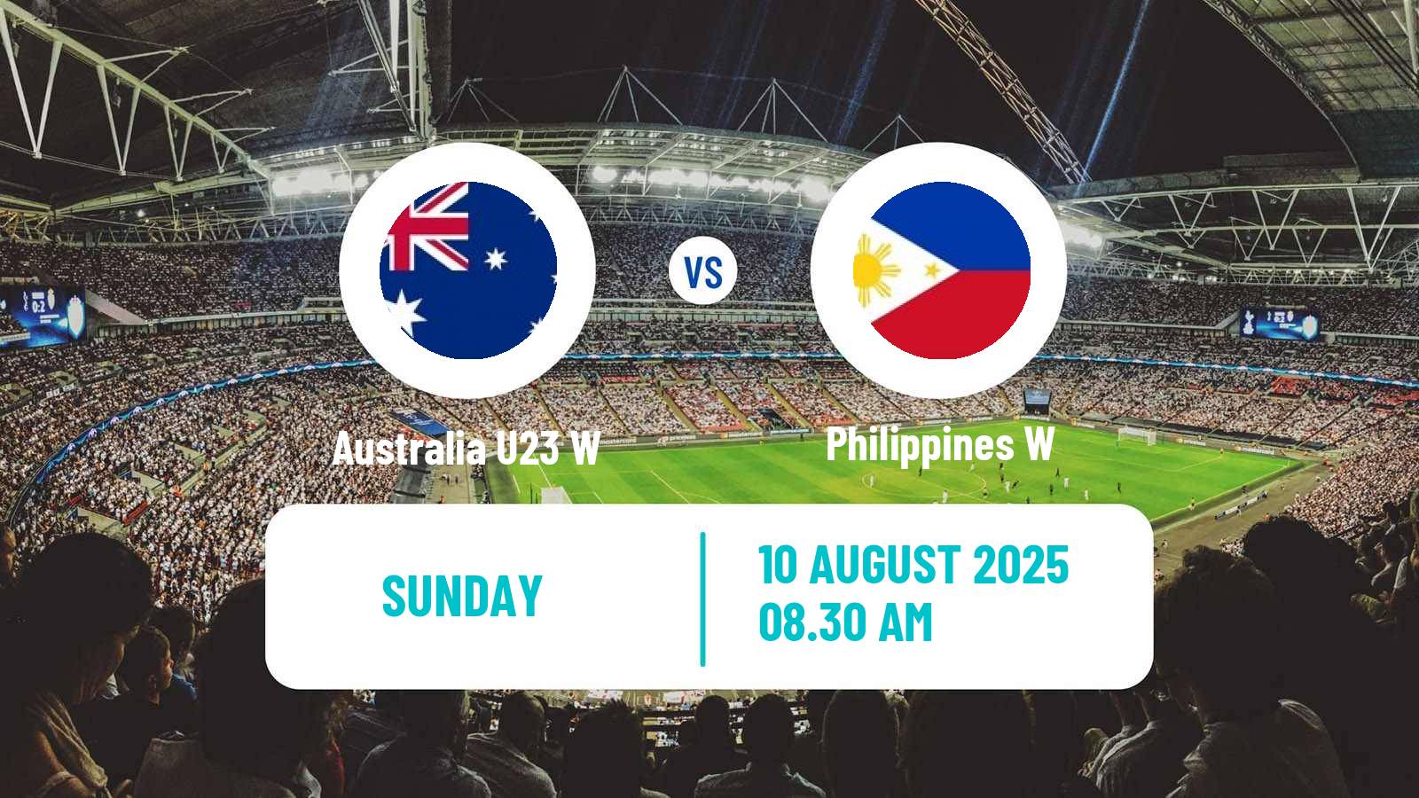 Football AFF Championship Women Australia U23 W - Philippines W