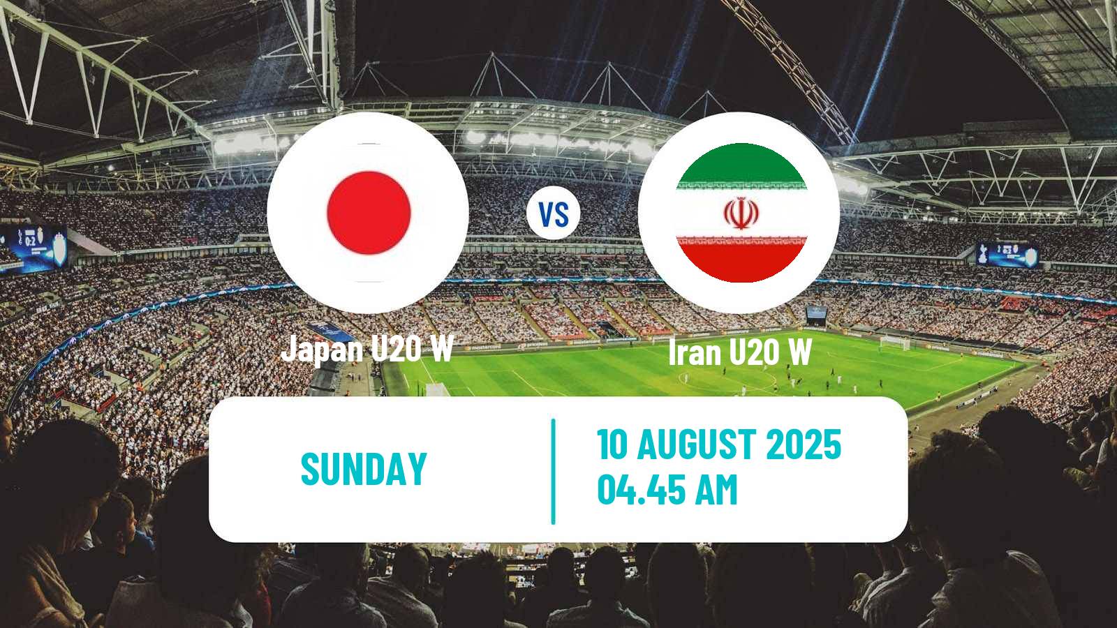 Football AFC Asian Cup Women U20 Japan U20 W - Iran U20 W