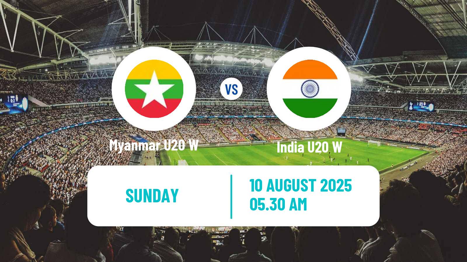 Football AFC Asian Cup Women U20 Myanmar U20 W - India U20 W