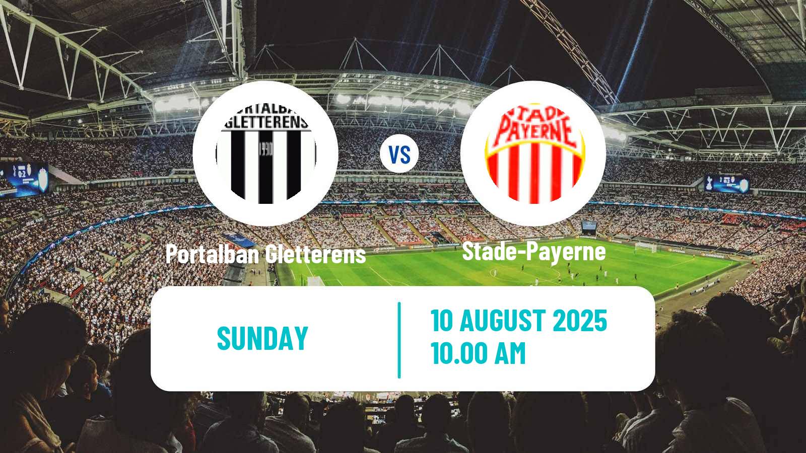 Football Swiss 1 Liga Classic Group 1 Portalban Gletterens - Stade-Payerne