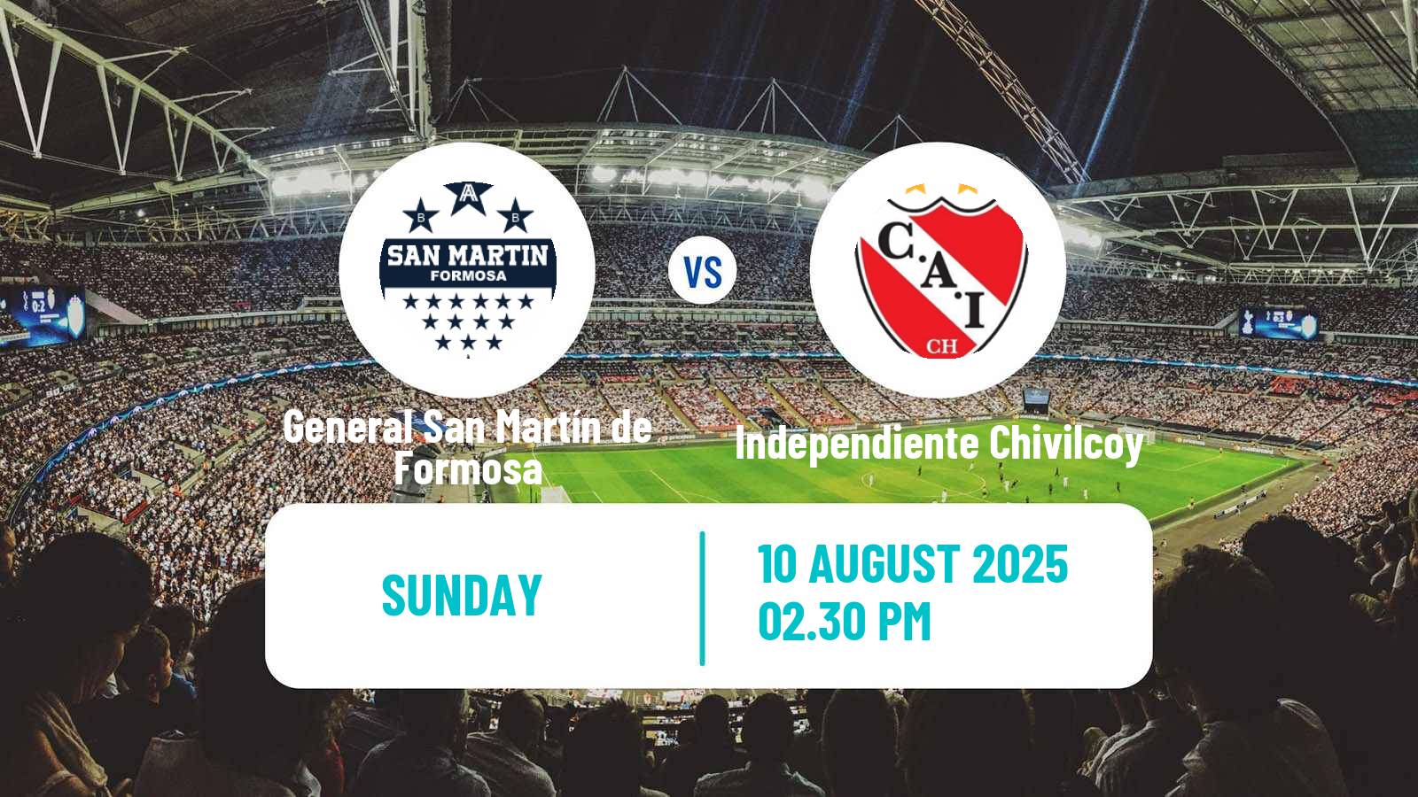 Football Argentinian Torneo Federal General San Martín de Formosa - Independiente Chivilcoy