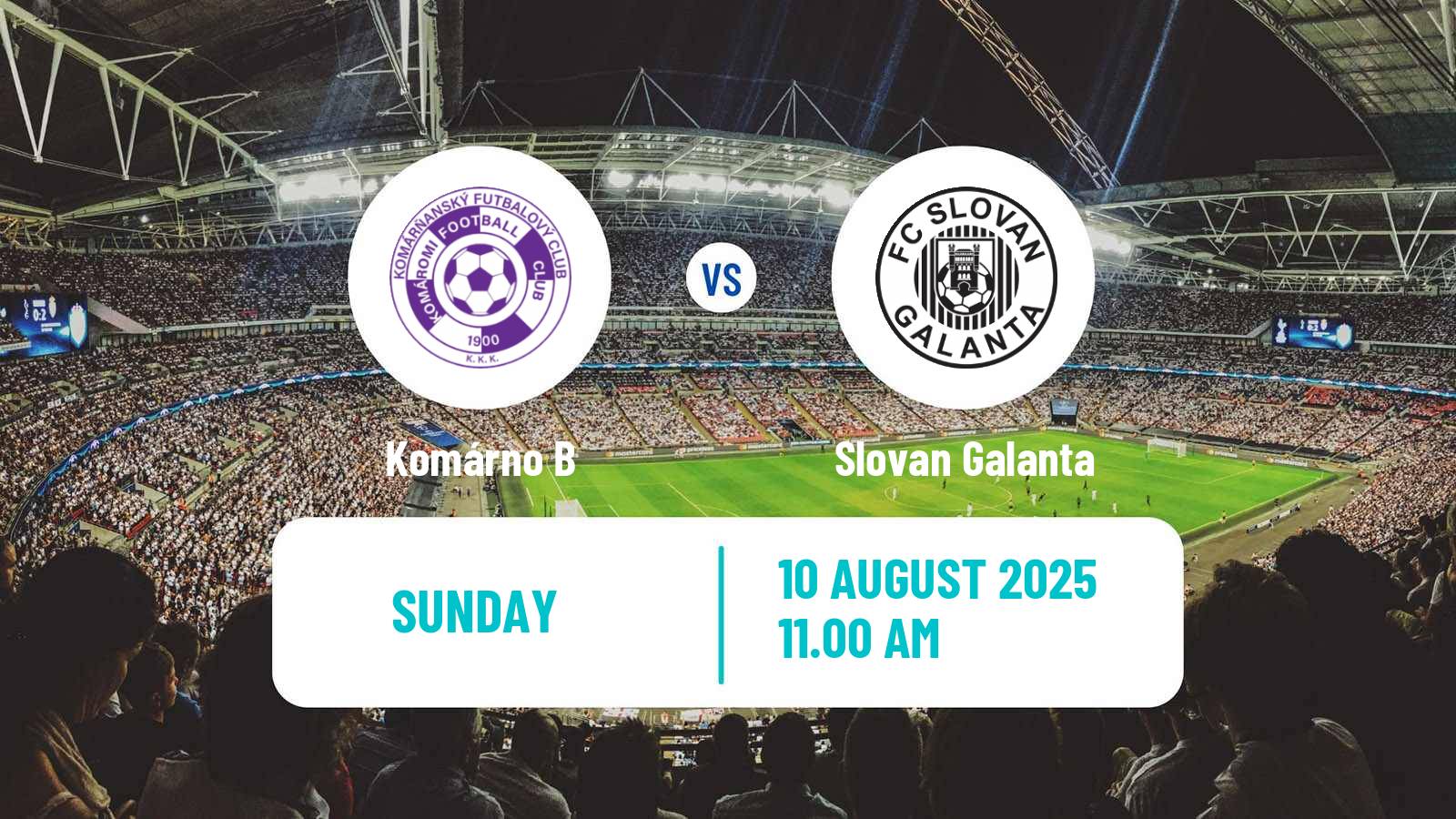Football Slovak 3 Liga West Komárno B - Slovan Galanta