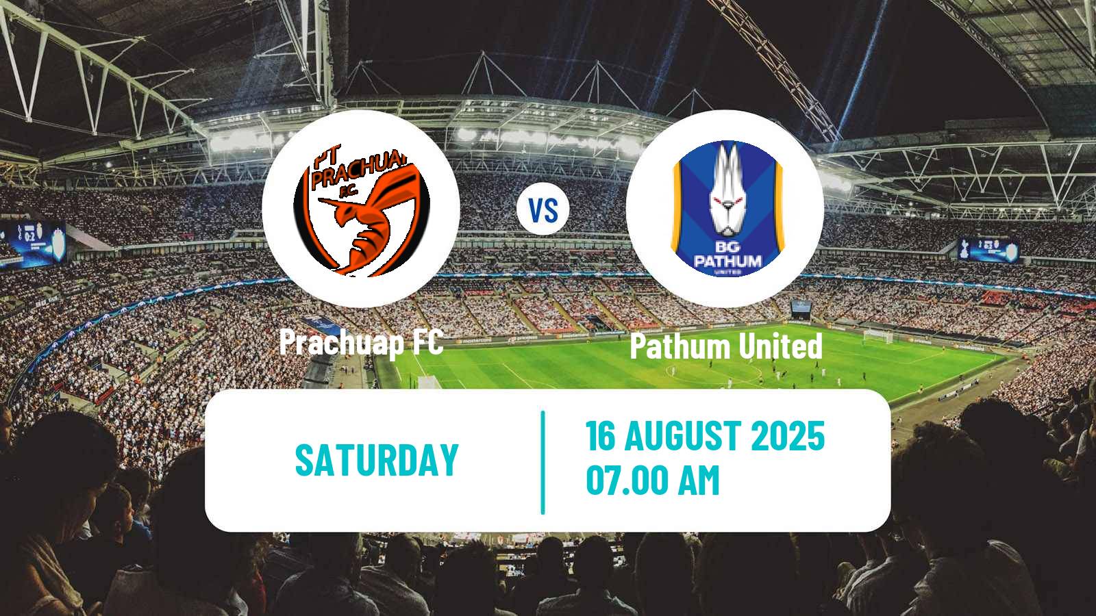 Football Thai League 1 Prachuap - Pathum United