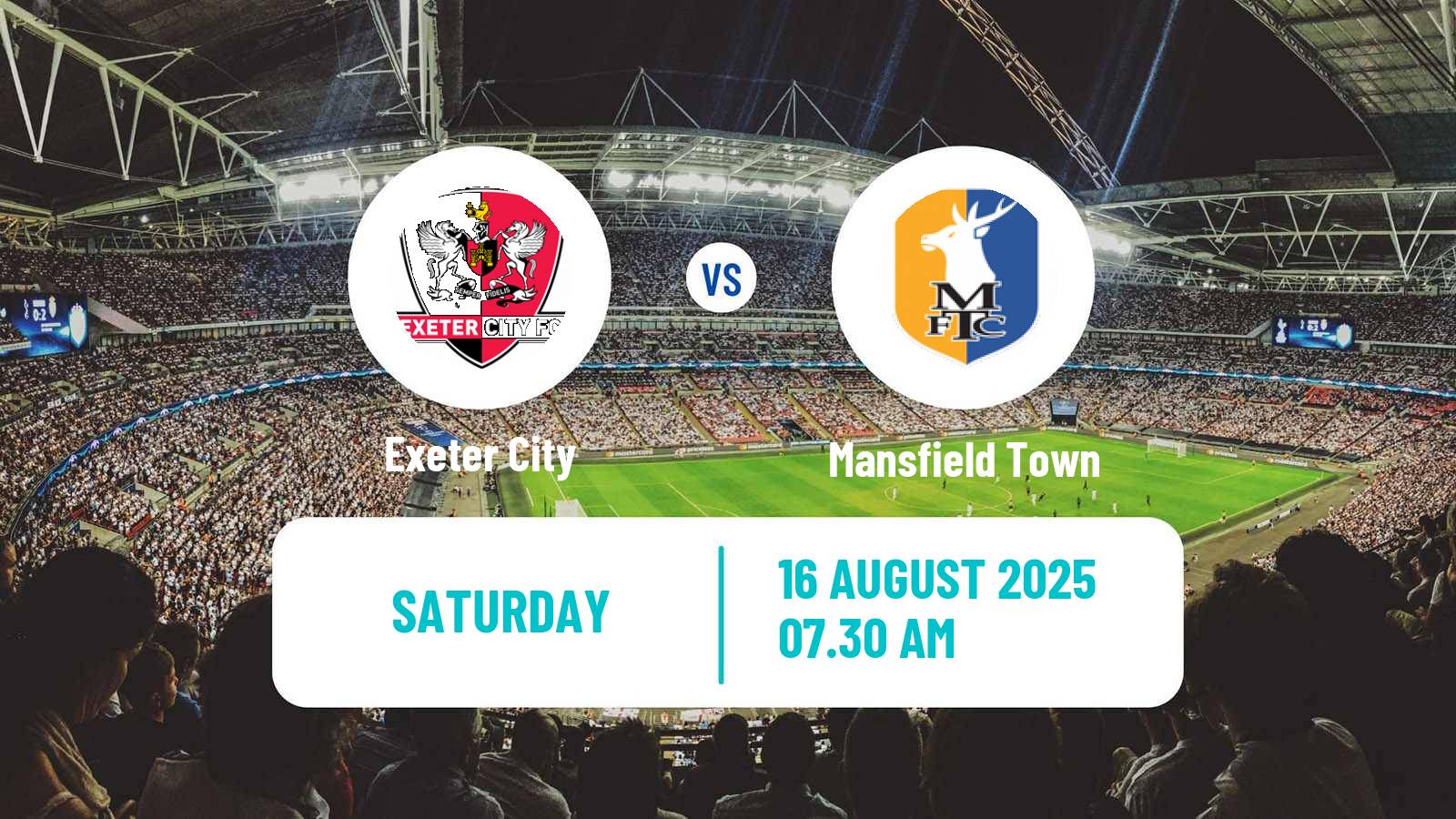Football English League One Exeter City - Mansfield Town