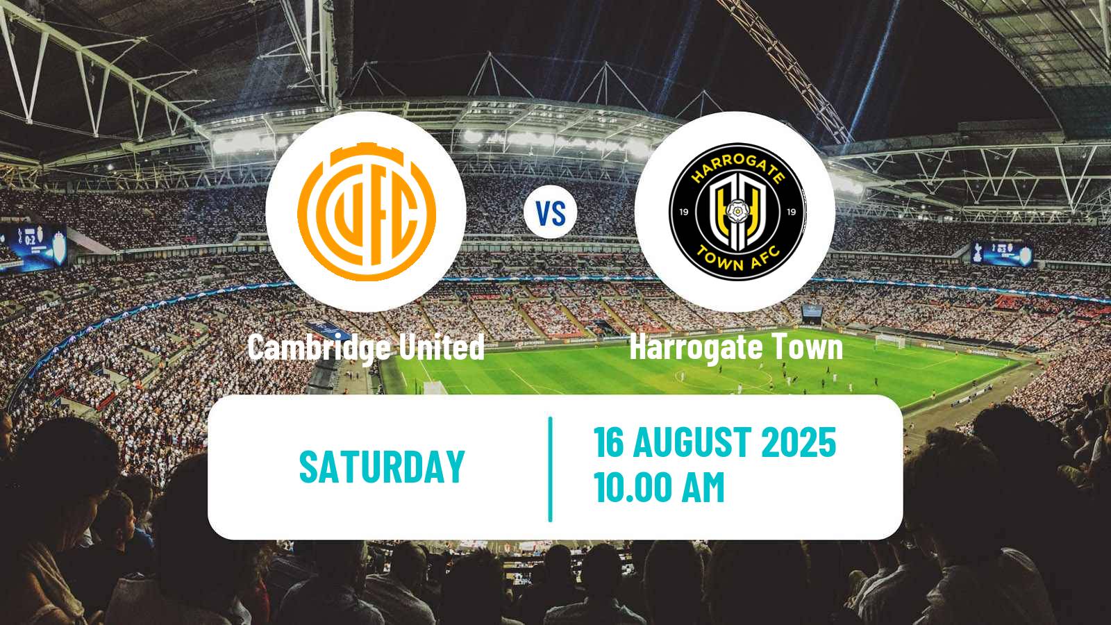 Football English League Two Cambridge United - Harrogate Town