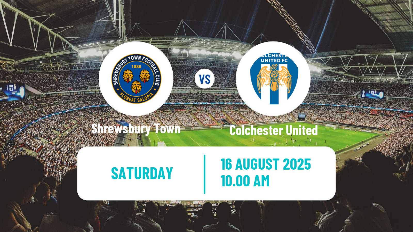 Football English League Two Shrewsbury Town - Colchester United