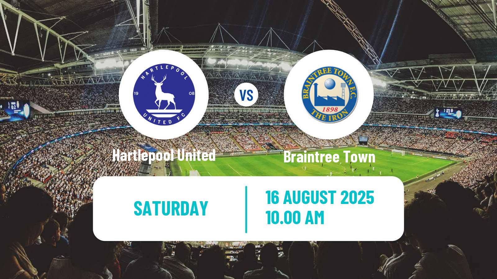 Football English National League Hartlepool United - Braintree Town