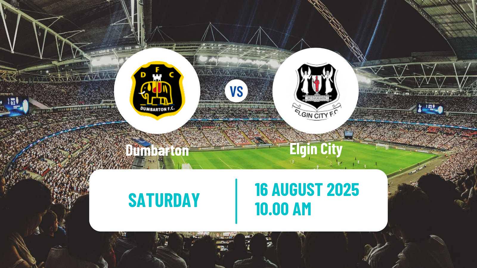 Football Scottish League Two Dumbarton - Elgin City