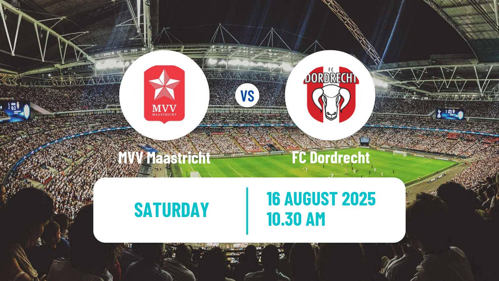 Football Dutch Eerste Divisie MVV Maastricht - Dordrecht