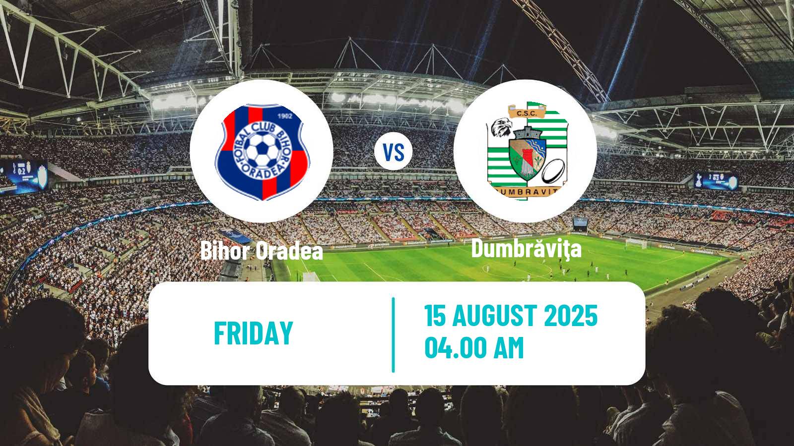 Football Romanian Division 2 Bihor Oradea - Dumbrăviţa
