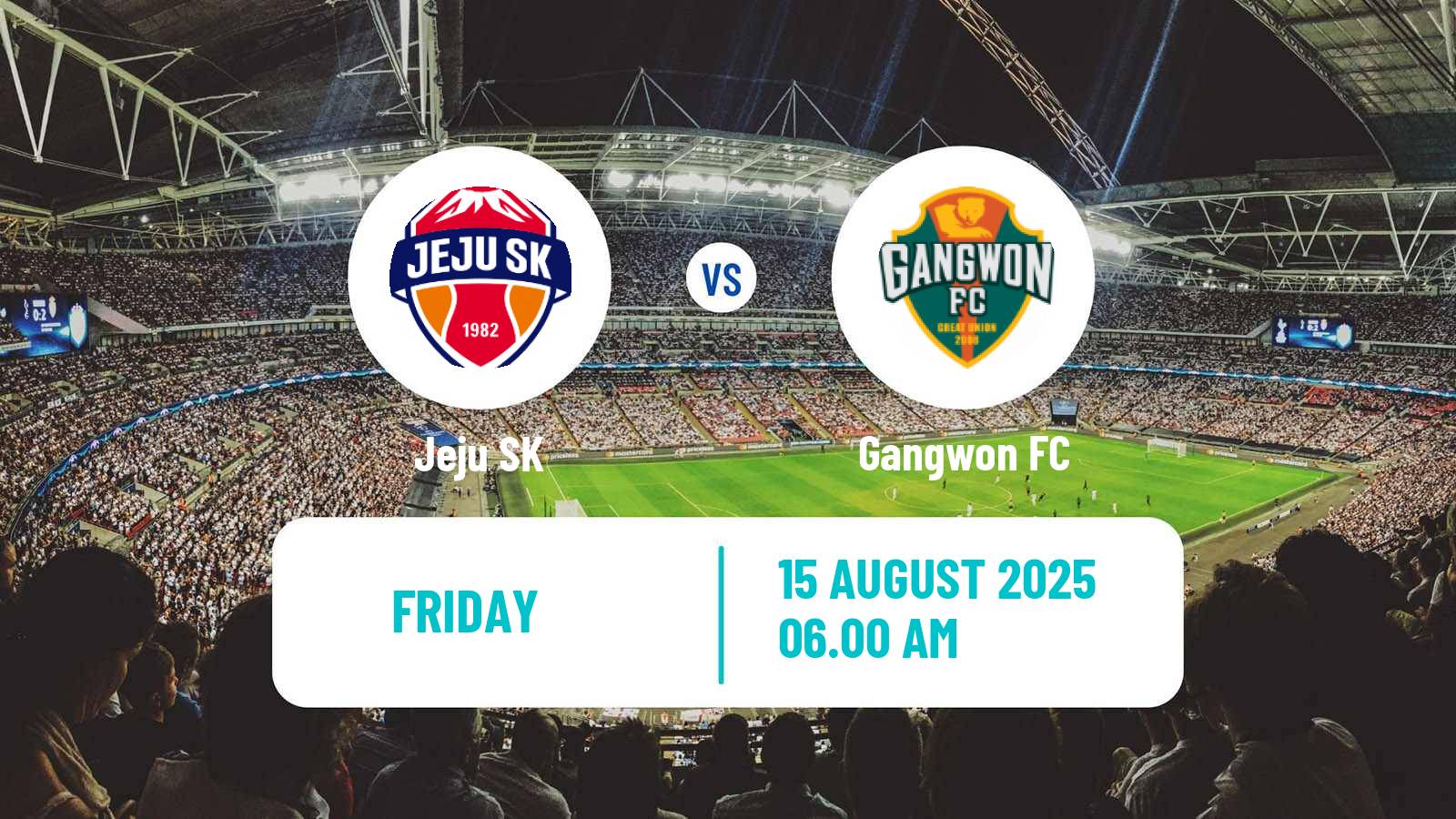 Football South Korean K-League 1 Jeju - Gangwon