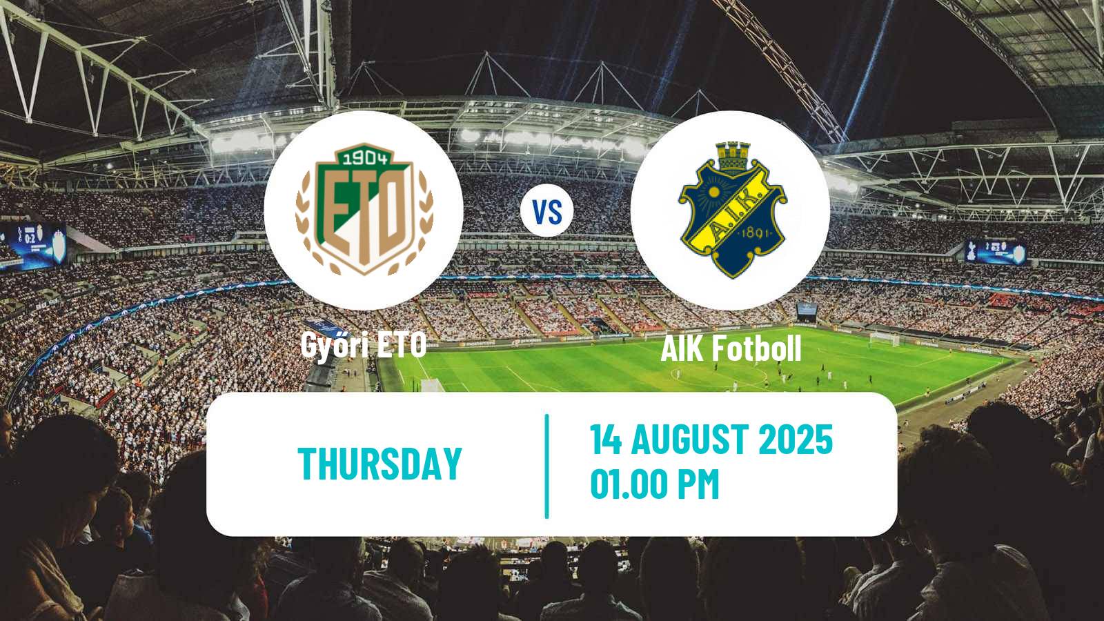 Football UEFA Europa Conference League Győri ETO - AIK