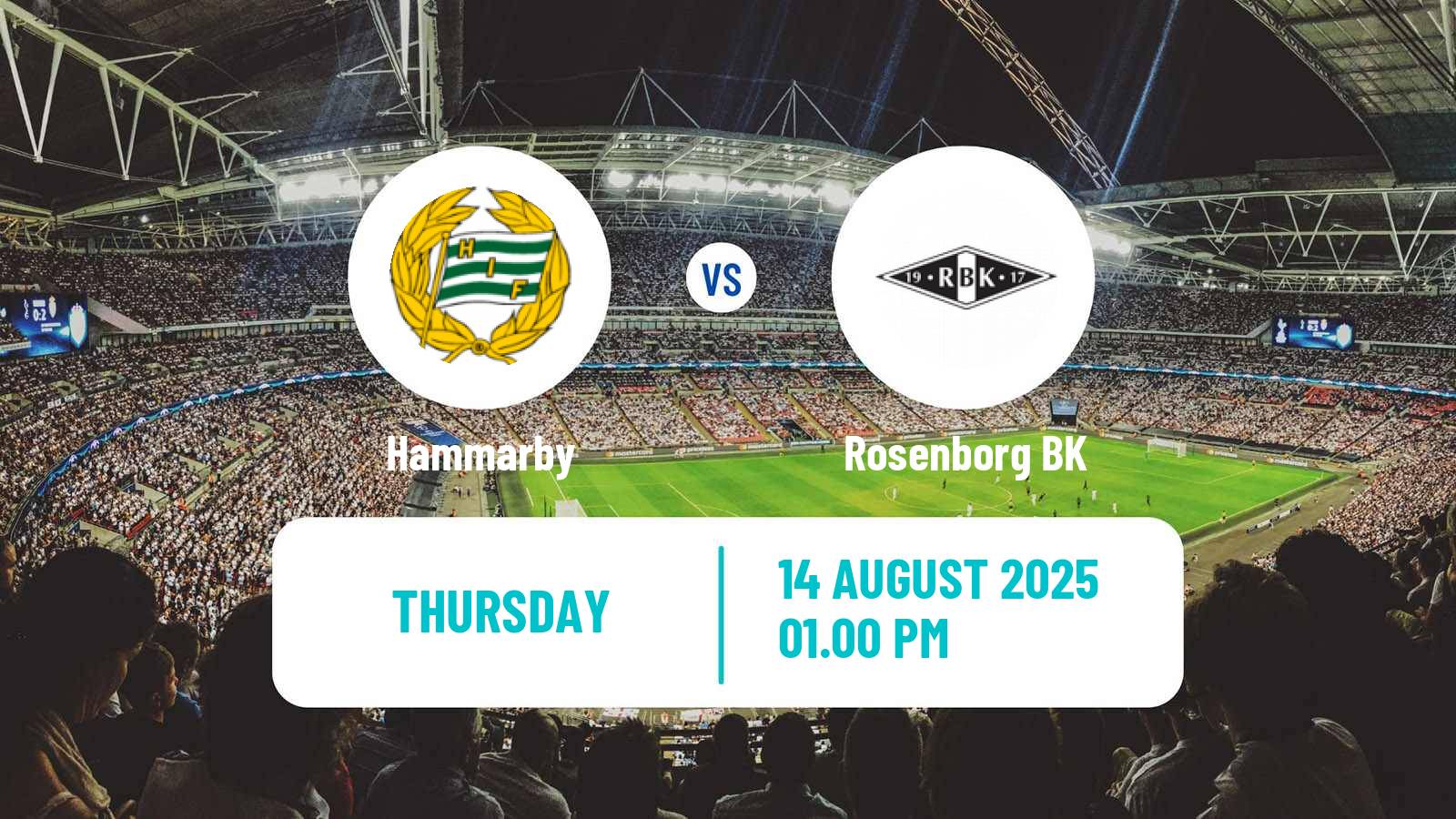 Football UEFA Europa Conference League Hammarby - Rosenborg