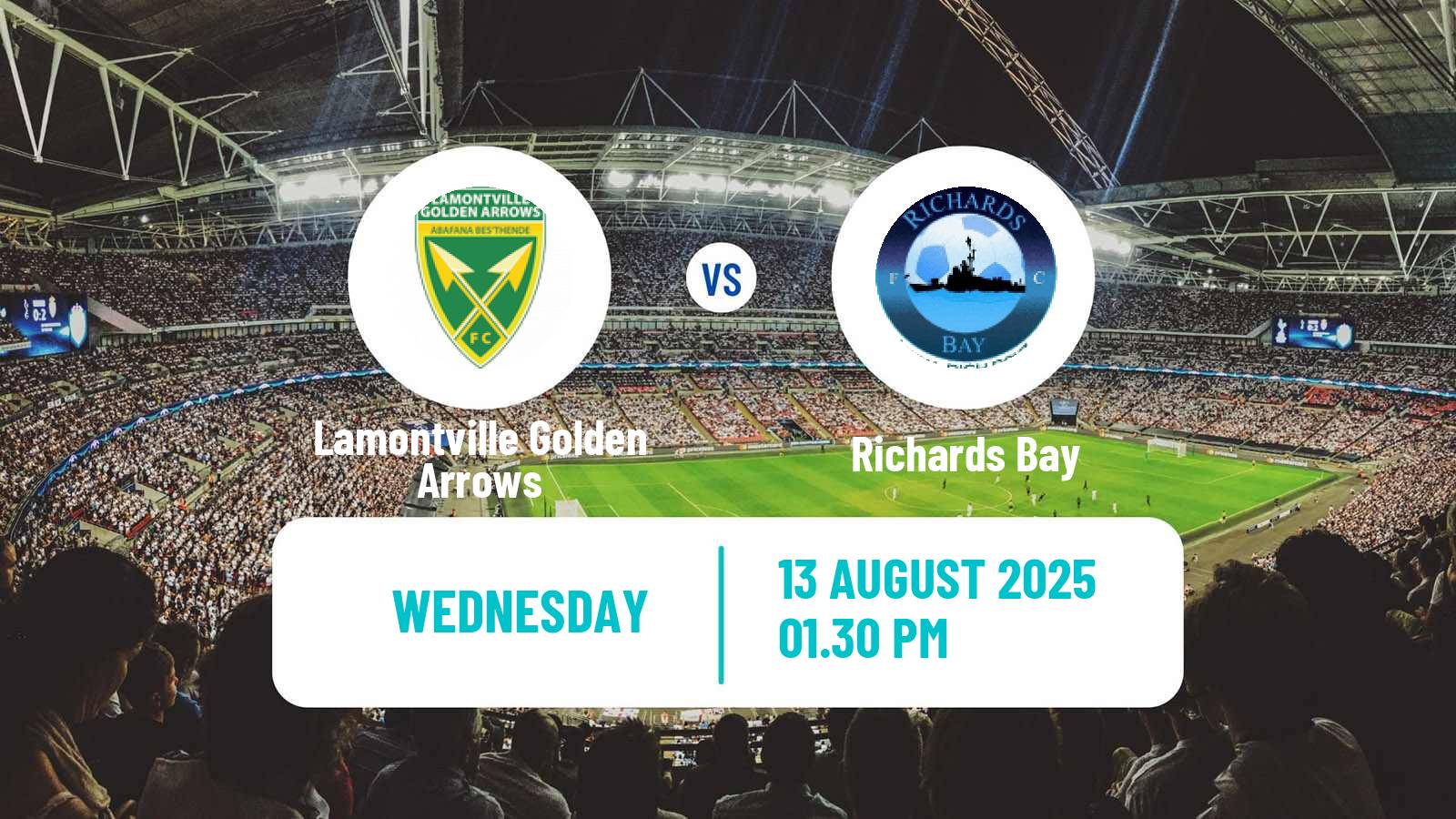 Football South African Premier Soccer League Lamontville Golden Arrows - Richards Bay