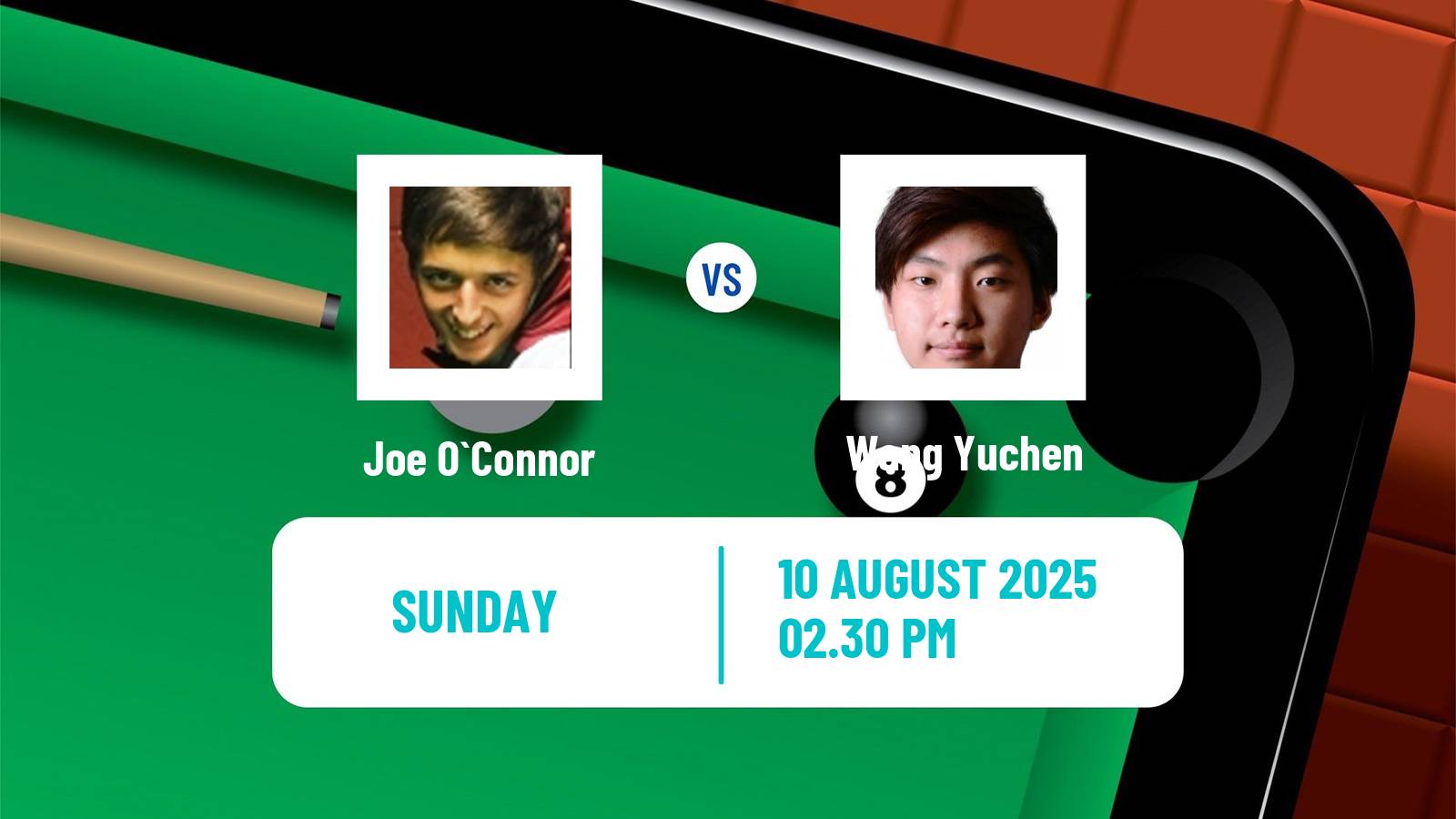 Snooker Saudi Arabia Masters Joe O`Connor - Wang Yuchen