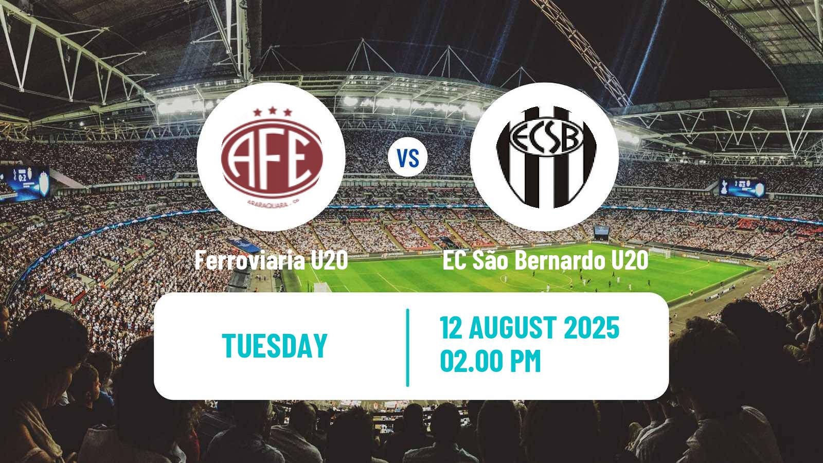 Football Brazilian Paulista U20 Ferroviaria U20 - EC São Bernardo U20