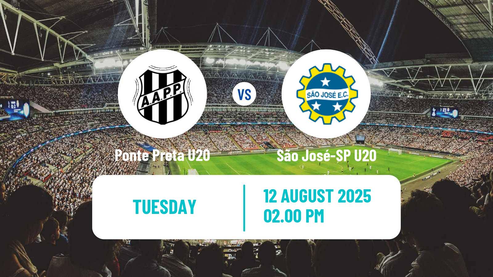 Football Brazilian Paulista U20 Ponte Preta U20 - São José-SP U20