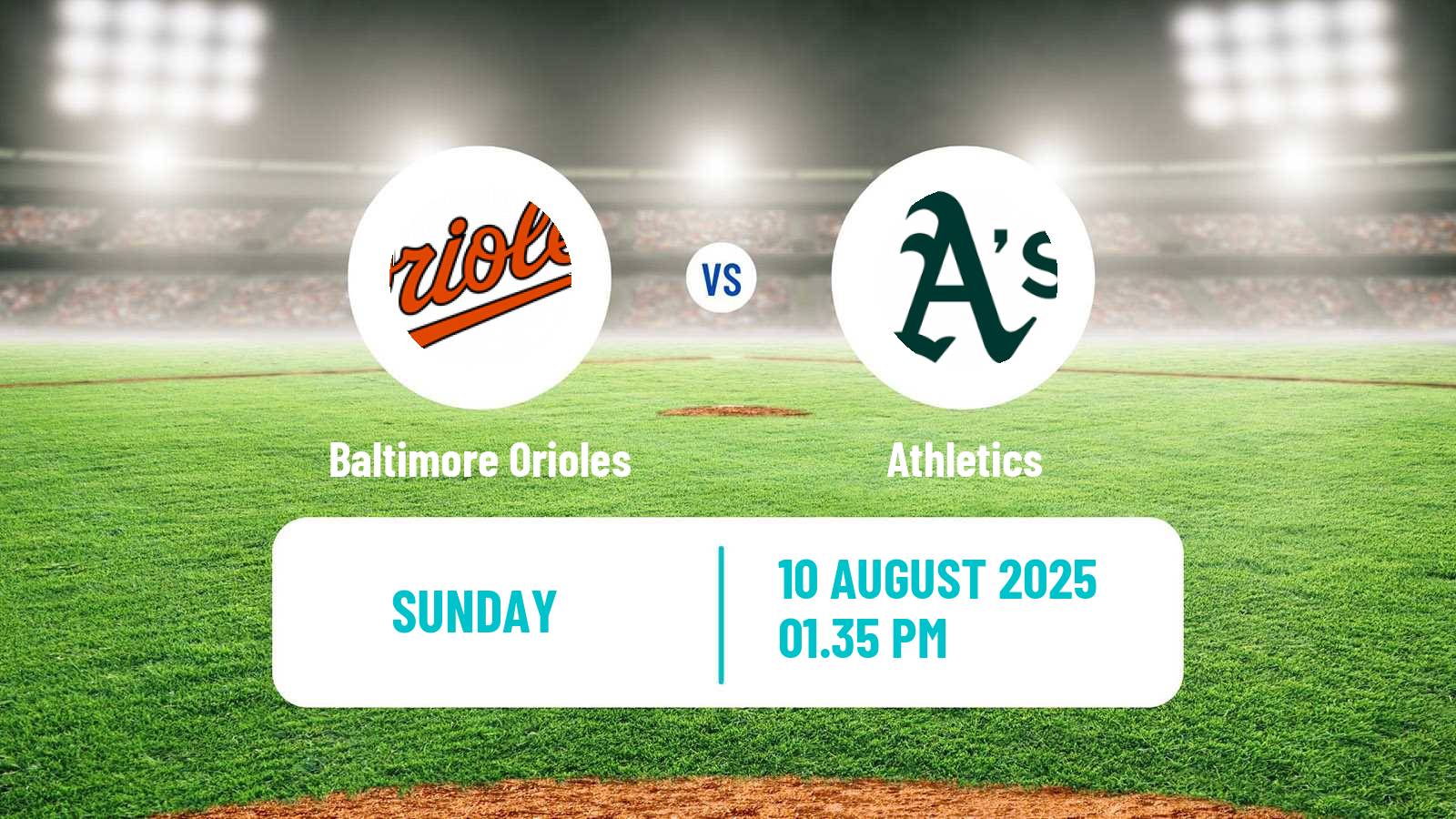 Baseball MLB Baltimore Orioles - Athletics