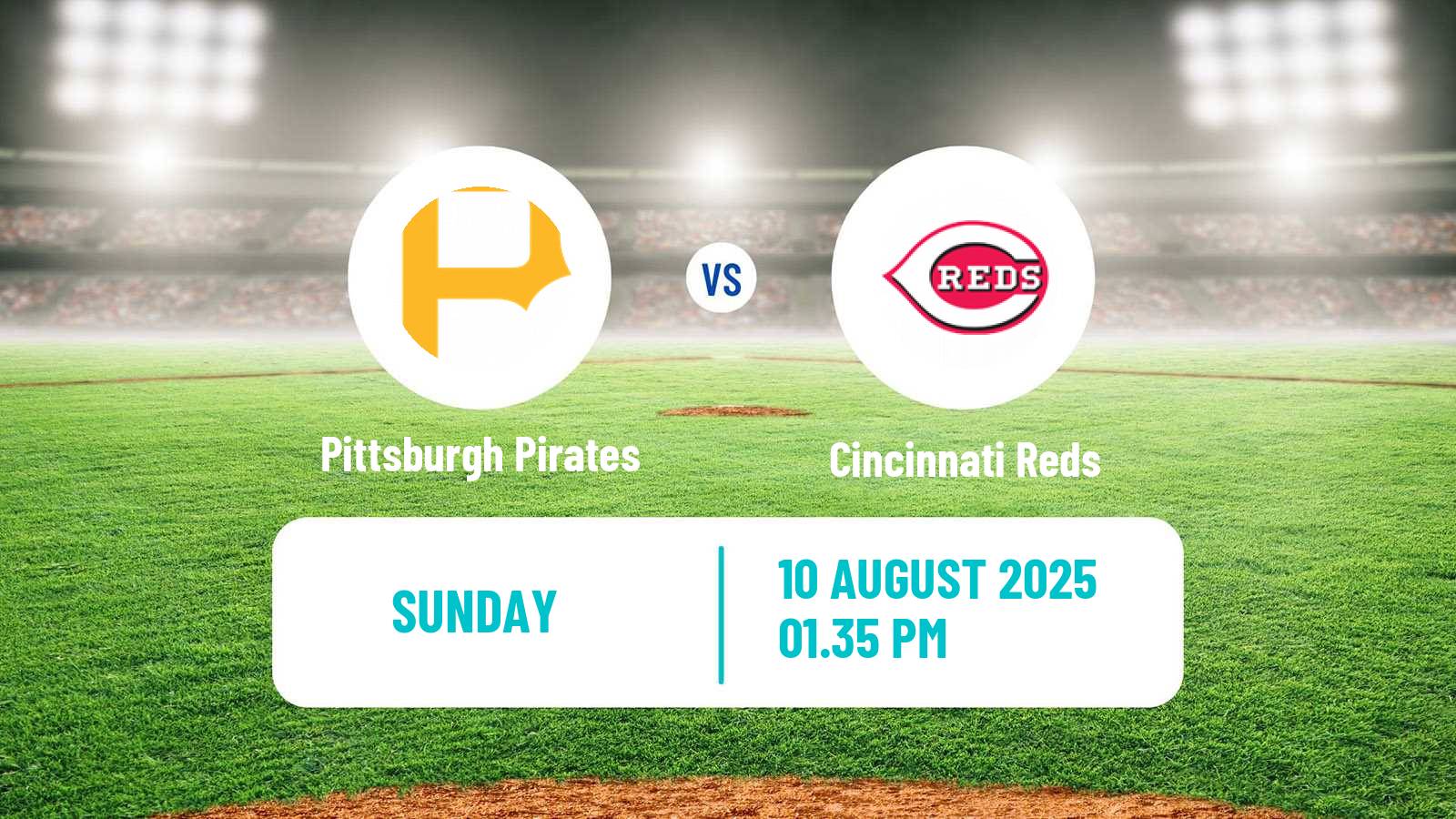 Baseball MLB Pittsburgh Pirates - Cincinnati Reds
