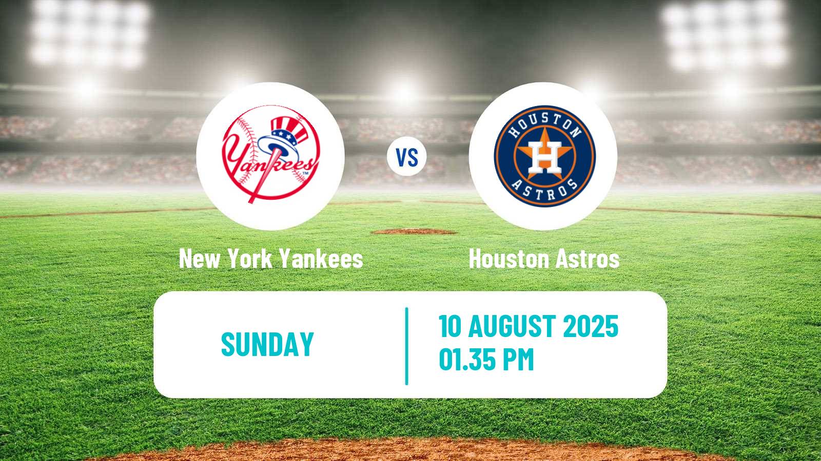 Baseball MLB New York Yankees - Houston Astros