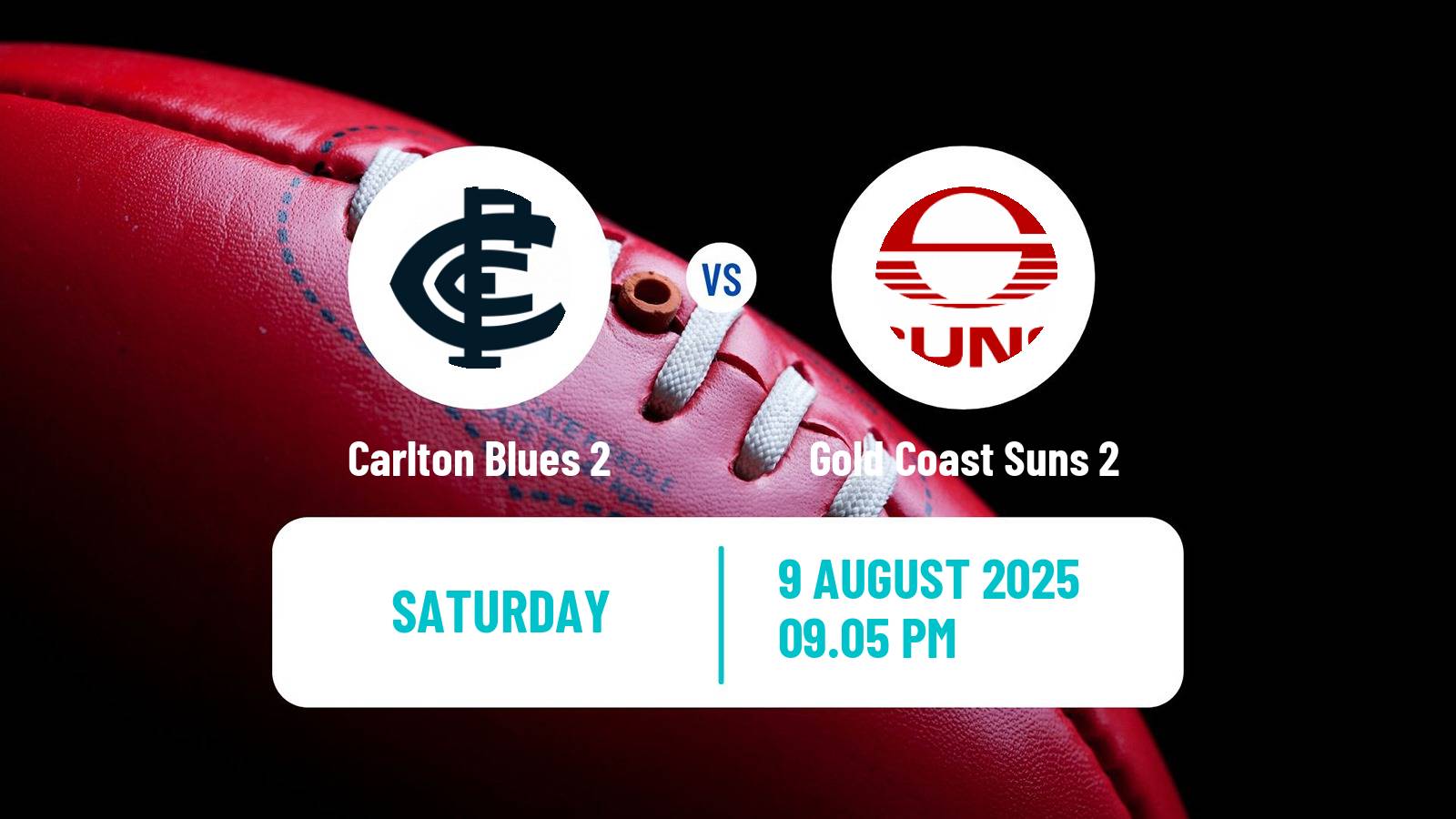 Aussie rules VFL Carlton Blues 2 - Gold Coast Suns 2
